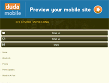 Tablet Screenshot of enviroharvesting.com